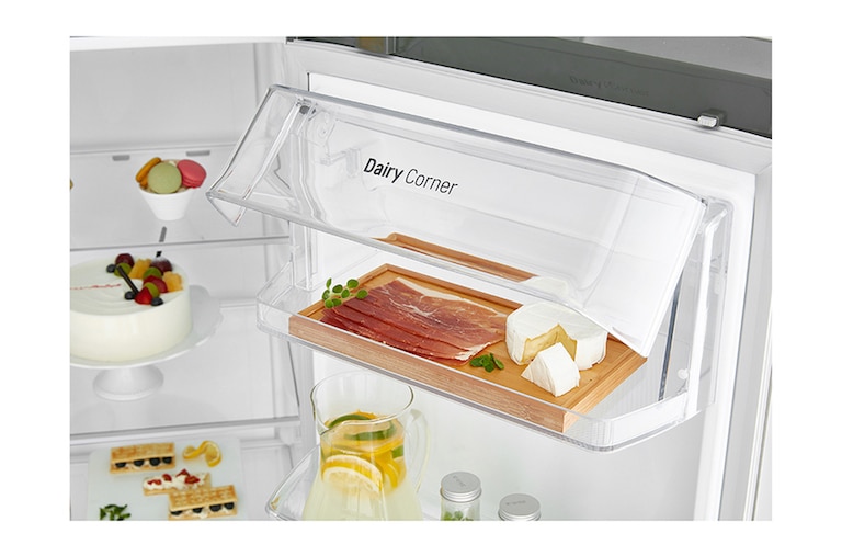 LG  ​Side-by-Side mit Eis-, Crushed Ice- und Wasserspender | 591  Liter Kapazität | Energieeffizienzklasse F |  Interner Wassertank 4L | Steel | GSL561PZUZ, GSL561PZUZ